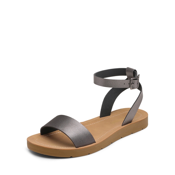 Pewter outlet sandals flat